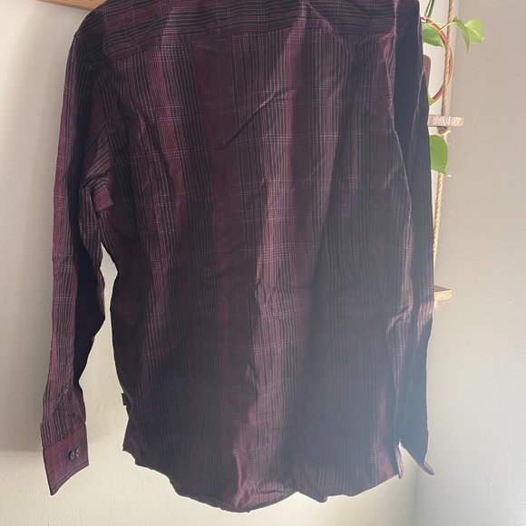 NEW Men's Calvin by Calvin Klein patterned l/s button down shirt - Picture 3 of 4